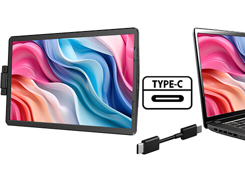 JAPANNEXT 14インチ 1920x1080解像度 ノートPC装着型モバイルモニター