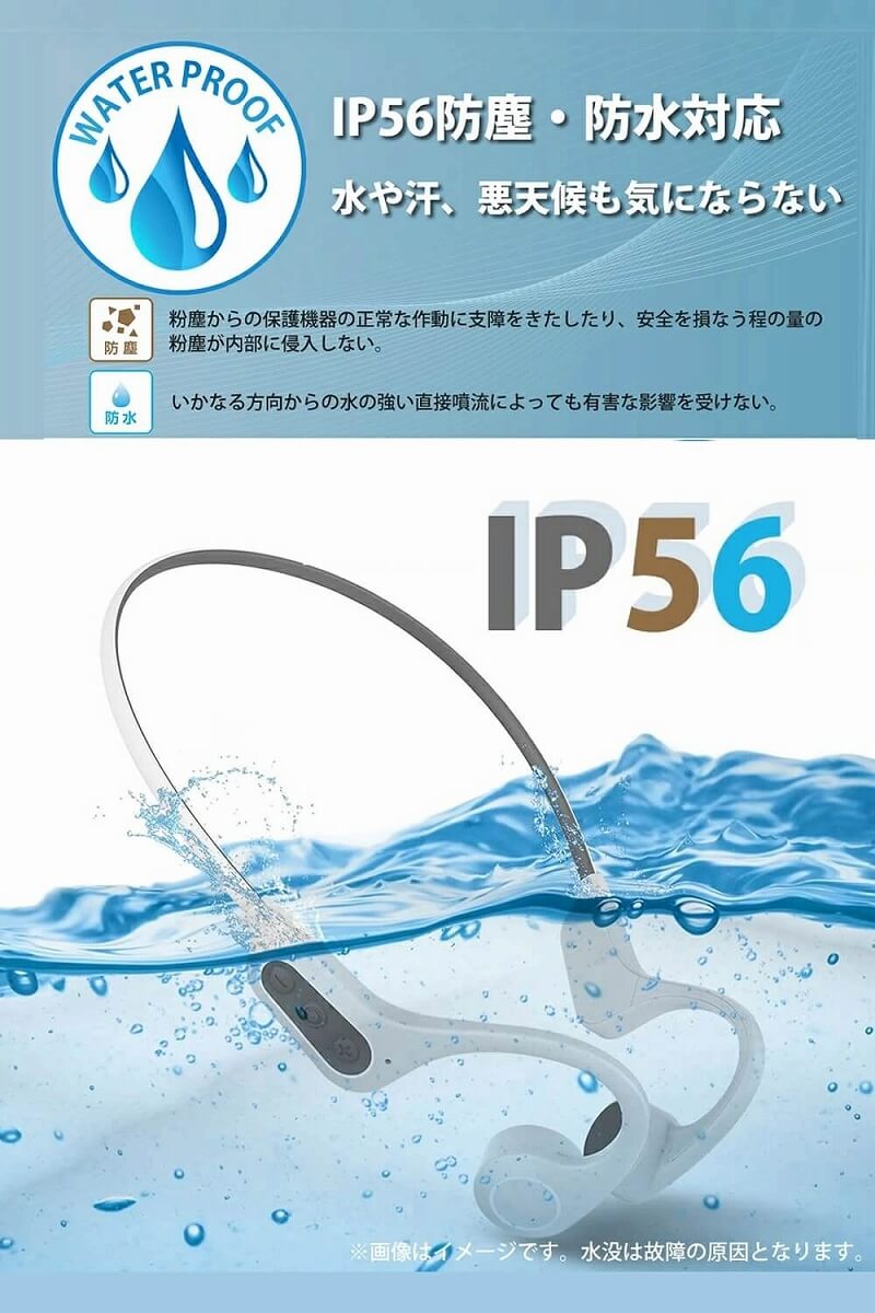 IP56　防塵・防水対応