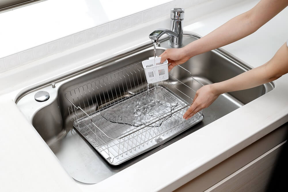 三菱 MITSUBISHI 三菱 食器乾燥機 ウォームグレー TK-TS20A-H の 三菱 MITSUBISHI 三菱 食器乾燥機 ウォームグレー TK-TS20A-H の