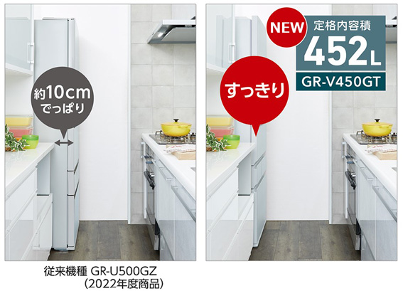 K♦048 東芝 5ドア 冷蔵庫 GR-V450GT-TH 未使用品 訳アリ品 GR-V450GT | 冷蔵庫 | 東芝ライフスタイル株式会社 | 冷蔵庫