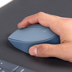 ロジクール マウス [光学式 /無線(ワイヤレス) /3ボタン /USB] ブルー