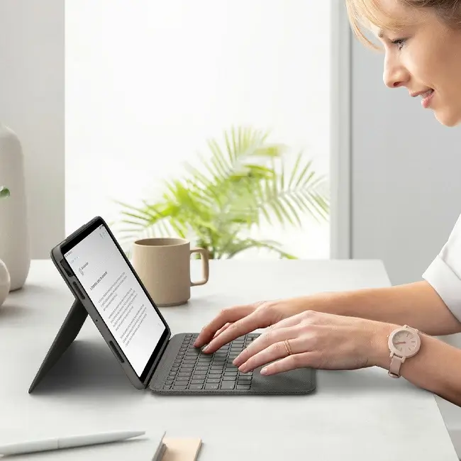 【美品】ロジクール Folio Touch 第4/5世代用 iK1094BKAr ロジクール COMBO TOUCH for iPad (10th gen) IK1059GRA の通販