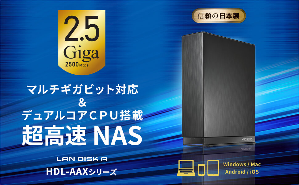 IOデータ デュアルコアCPU搭載 ネットワーク接続ハードディスク 
