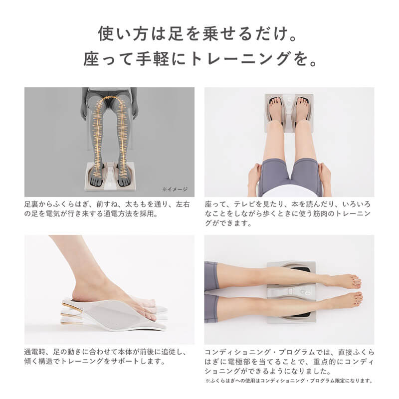 使い方は足を乗せるだけ