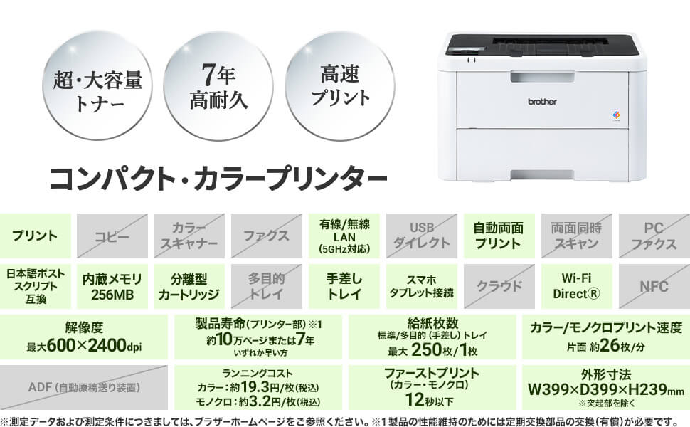 コンパクト・カラープリンター