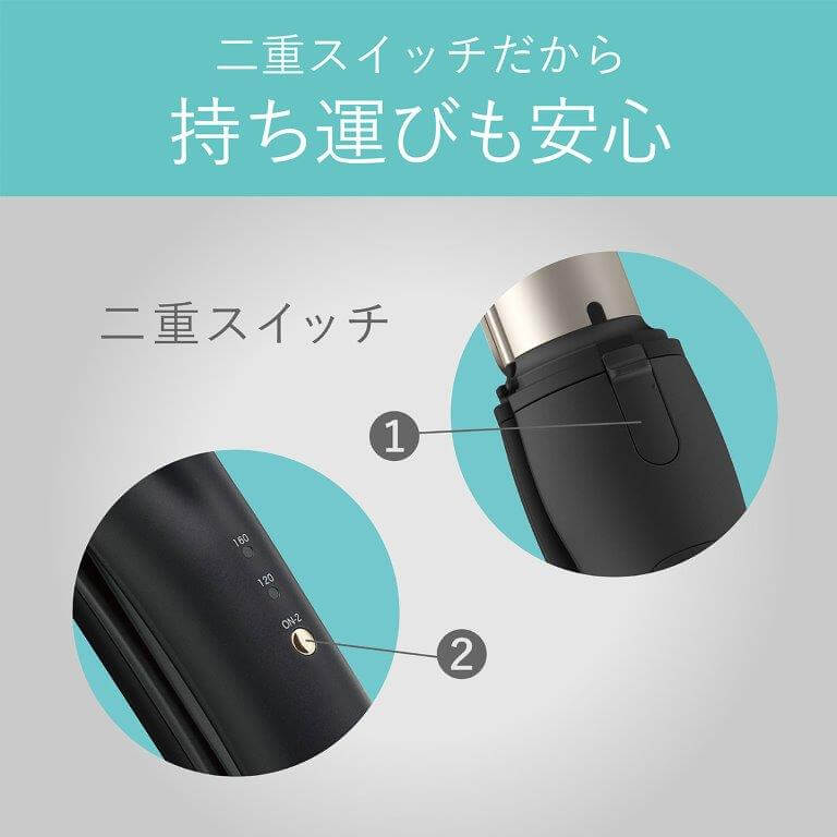 KOIZUMI コードレス2WAYアイロン KHR-7440/K コードレス2WAYアイロン ブラック KHR-7440/K [25mm /充電式] KOIZUMI