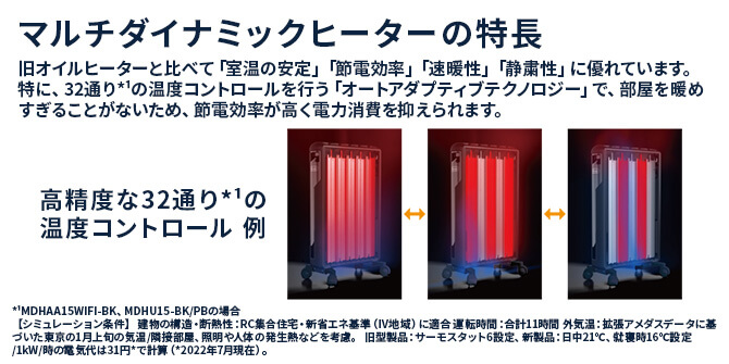 デロンギ マルチダイナミックヒーター Wi－Fiモデル ピュア