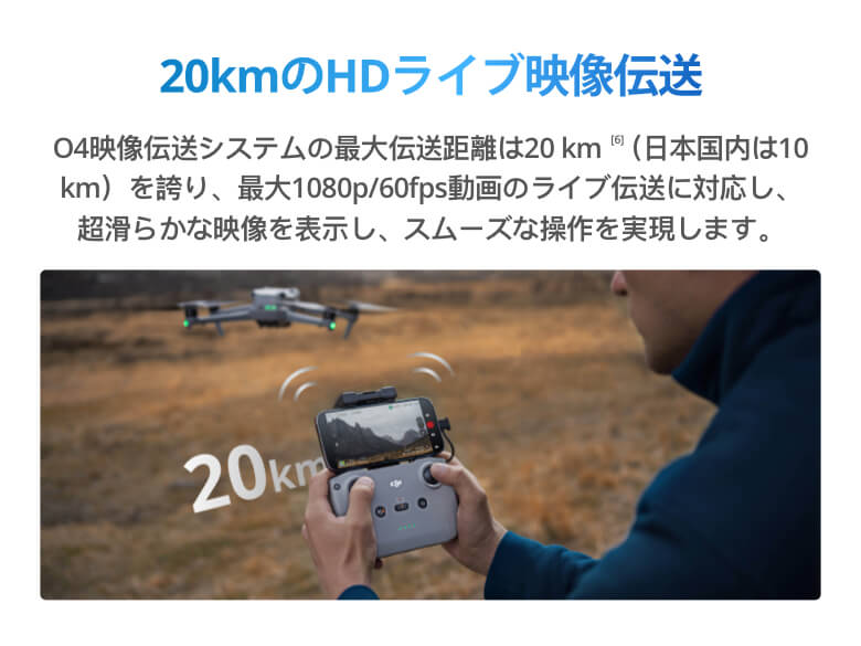 20kmのHDライブ映像伝送