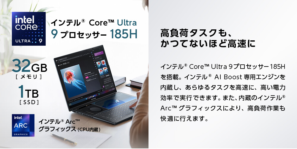 高負荷タスクもかつてないほど高速に