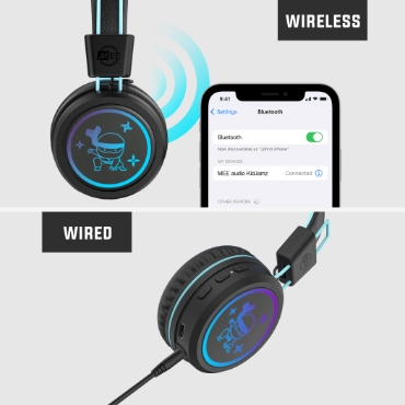 MEEAUDIO ワイヤレスキッズヘッドホン ラベンダー HP-KJ55BT-LV の通販