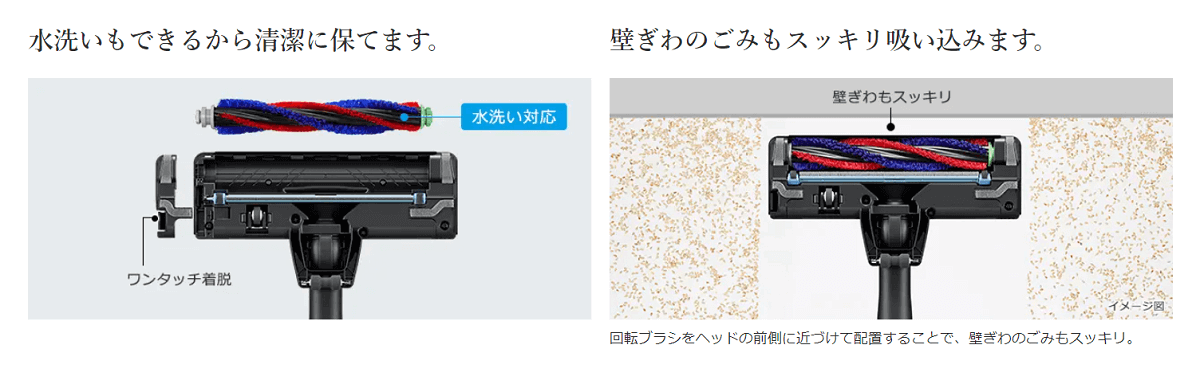 水洗いもできるから清潔に保てます。
