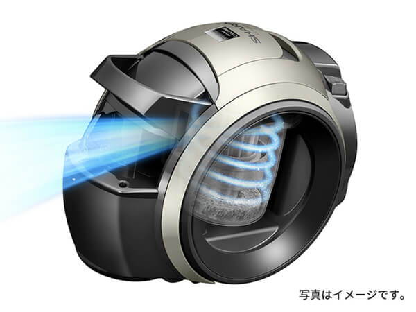 シャープ SHARP 遠心分離キャニスター掃除機 サイクロン式 ゴールド系