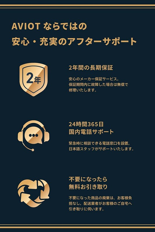 安心・充実のアフターサポート