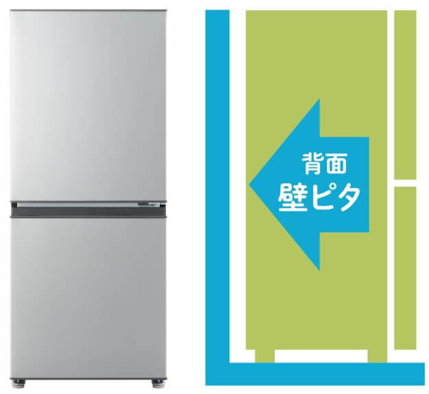 アクア AQUA 冷蔵庫 2ドア 137L 右開き 幅49.5cm シャイニーシルバー
