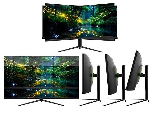 JAPANNEXT 34インチ曲面 IPSパネル UWQHD(3440 x 1440)解像度 ウルトラ