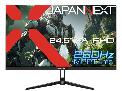 JAPANNEXT 260Hz モニター 24.5インチ JAPANNEXT ゲーミングモニター 24.5インチ VAパネル搭載 260Hz