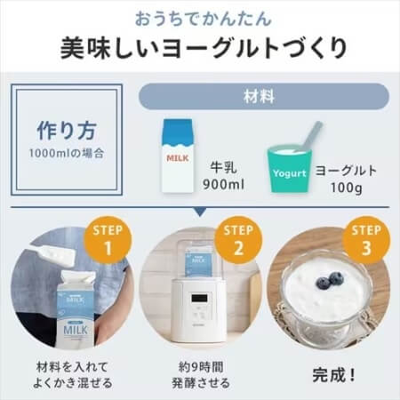 おうちでかんたん美味しいヨーグルト作り