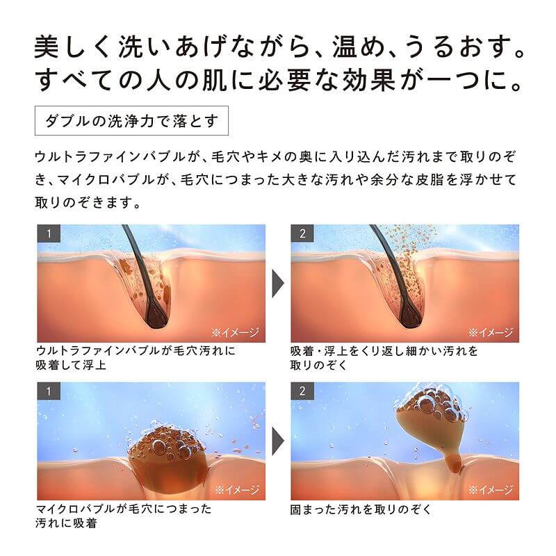 美しく洗い上げながら温めうるおす