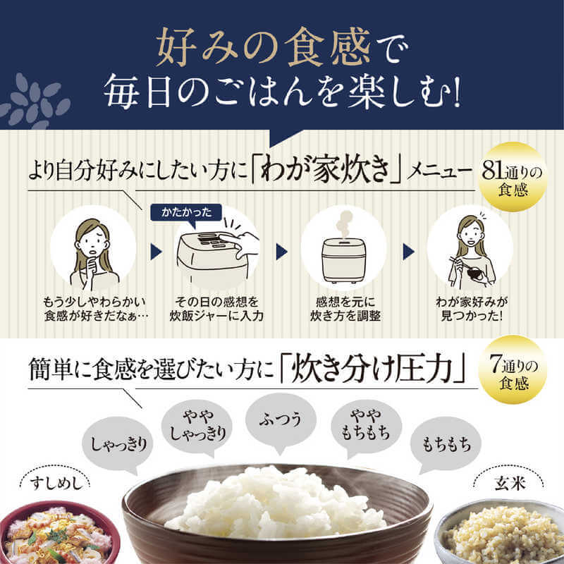 好みの食感で毎日のごはんを楽しむ