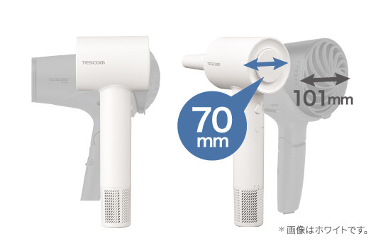 【新品】テスコム  I字型ドライヤー マイナスイオン ホワイト TD760A-W Amazon | テスコム ヘアドライヤー I字型 マイナスイオン 軽量