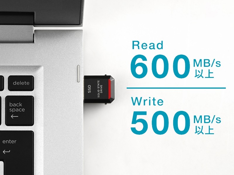 【Bris】SSD-PST1.0U3-BA 1TB➕衣類スチーマー SSD-PST1.0U3-BA : 外付けSSD | バッファロー