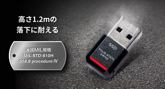 BUFFALO 外付けSSD USB-A接続 ［1TB /ポータブル型］ ブラック