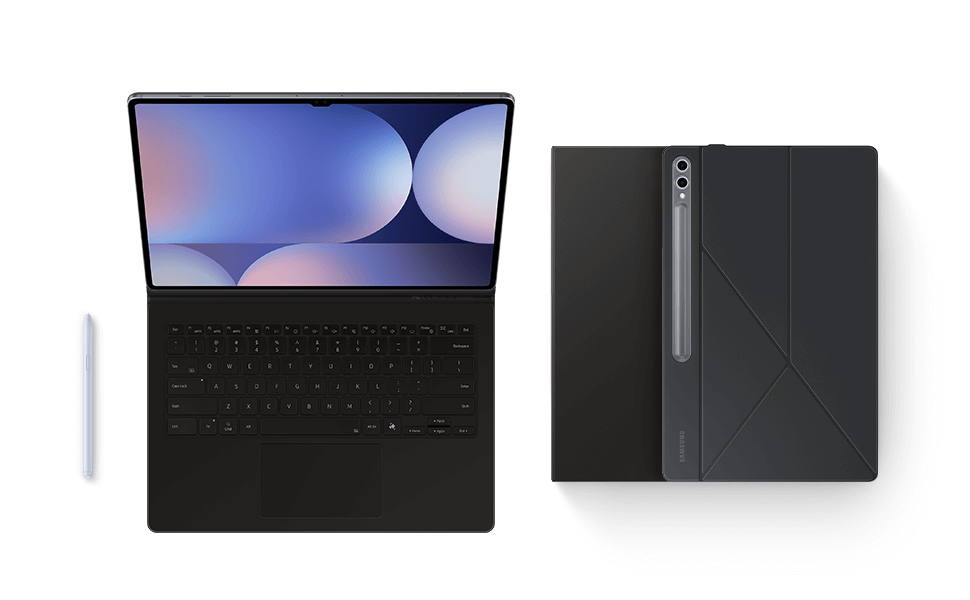 GalaxyTabS9FE純正キーボード Book Cover Keyboard ケース・カバー｜Galaxy Tab S9｜S9 FE Book Cover Keyboard