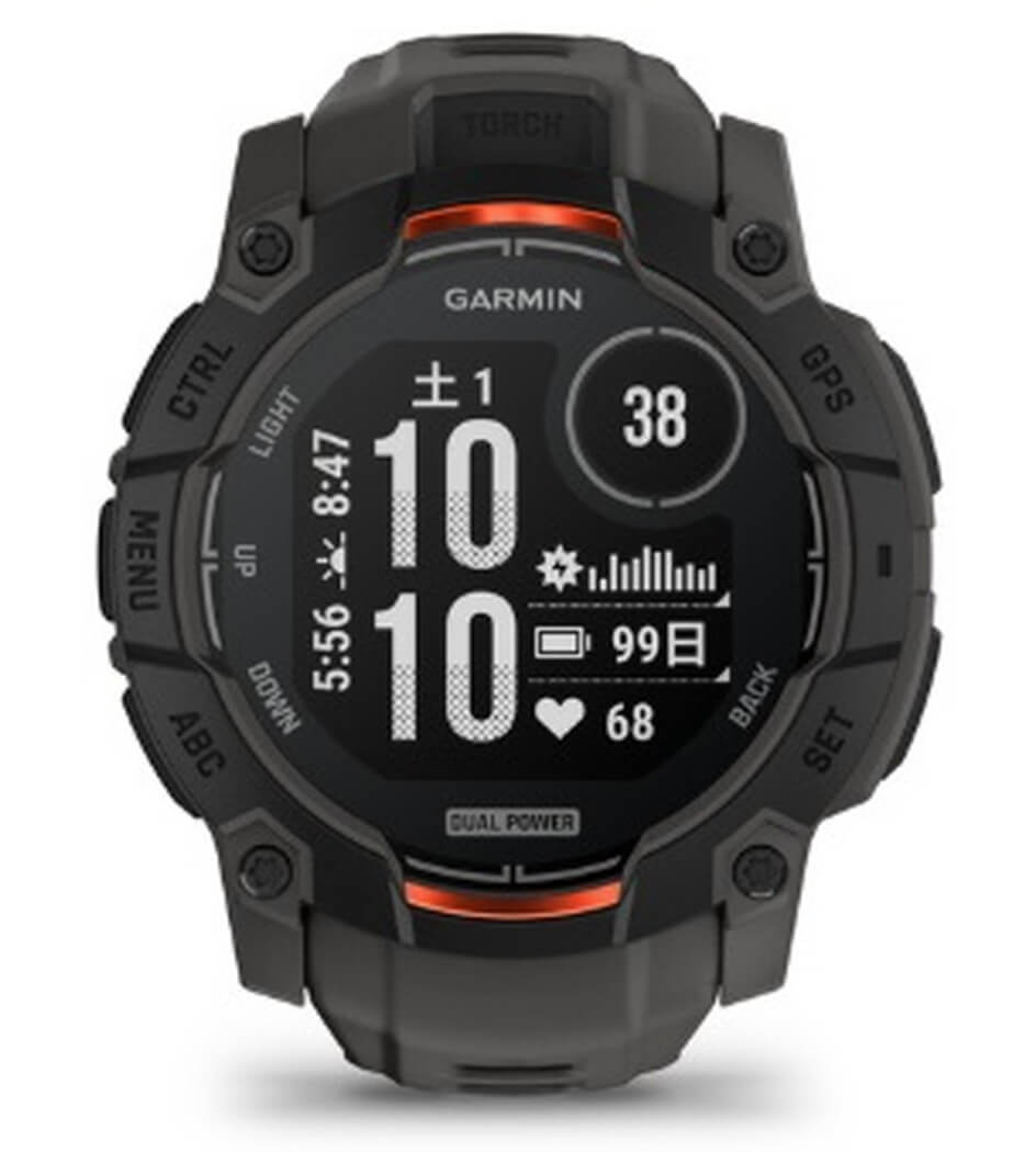 【2025年最新】大人気ブランドの人気アイテム  Instinct GARMIN 3 GPSスマートウォッチ(Suica 50mm Power Dual 時計