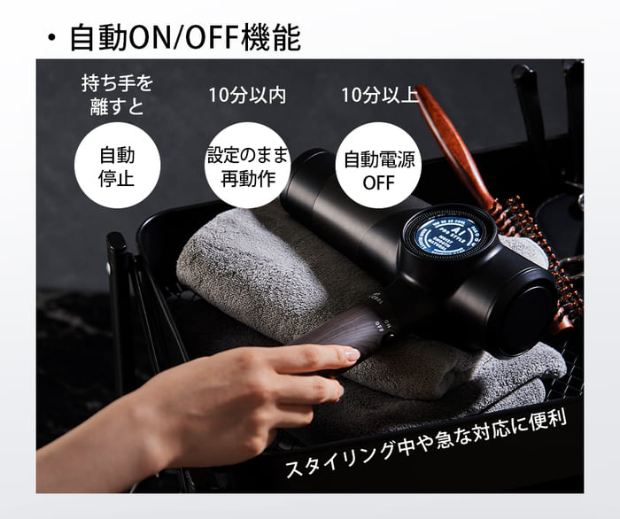 ECOALA AI Pro Style Hair Dryer黒H l 硬毛・癖毛の方おすすめ l 美容