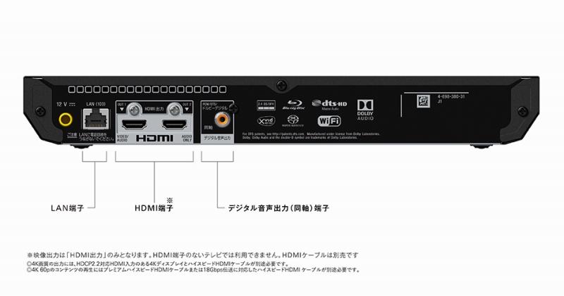 ソニー SONY 【アウトレット】Ultra HD ブルーレイ & DVD