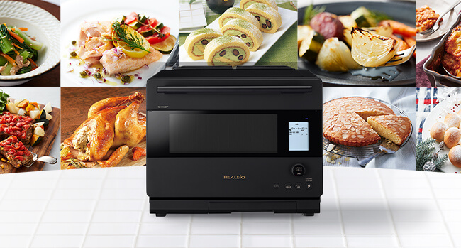 シャープ SHARP ウォーターオーブンレンジ 30L フラット HEALSIO