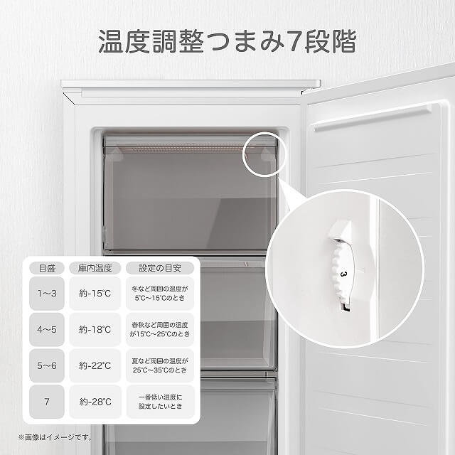 E3C0K6 送料設置無料　ハイセンス冷凍庫　61L 楽天市場】冷凍庫 家庭用 小型 61L 前開き スリム冷凍庫 引き出し 3段