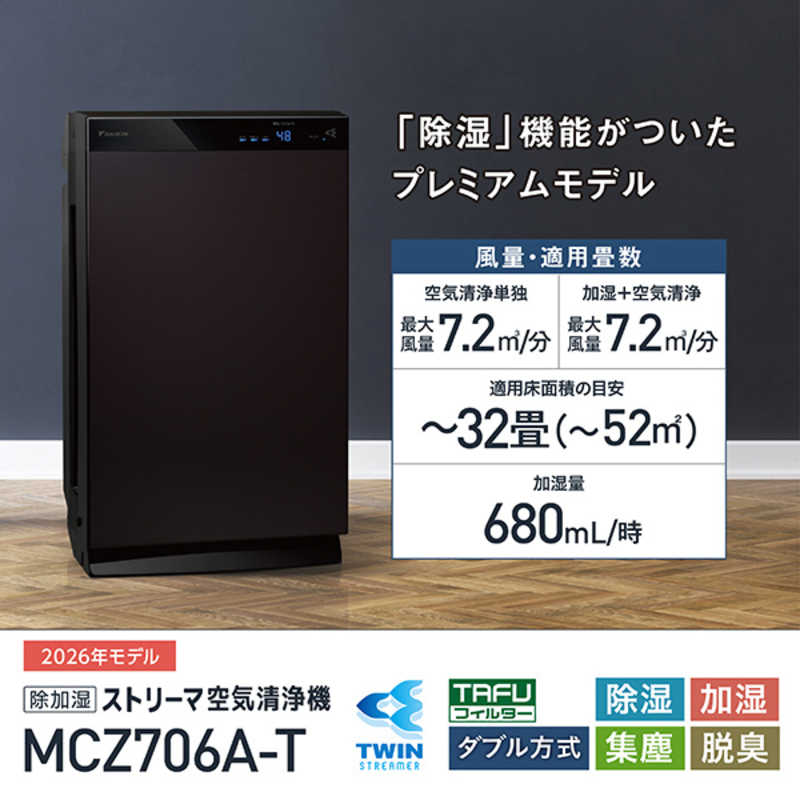 2018年製造ダイキン除加湿空気清浄機 ダイキン DAIKIN 除加湿空気清浄機 ストリーマ うるるとさらら 空気
