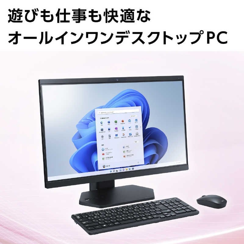 NEC デスクトップパソコン LAVIE A23 ファインブラック [23.8型 /AMD