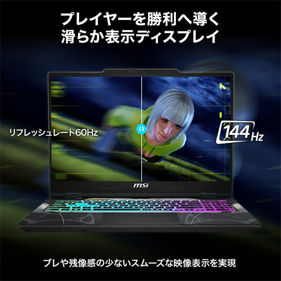 MSI ゲーミングノートパソコン [ RTX 5060 / 15.6型 / Win11 Home