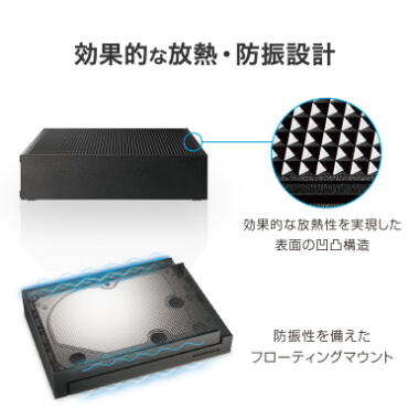IOデータ USB 5Gbps対応 大容量外付けハードディスク 12TB ［据え置き