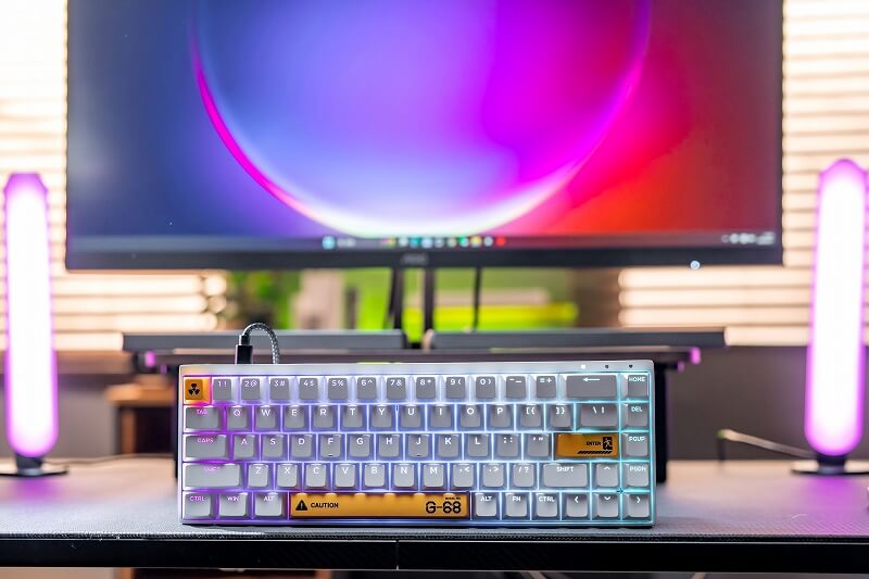 SYNTECH ゲーミングキーボード ( ラピッドトリガー対応 ) ホワイト