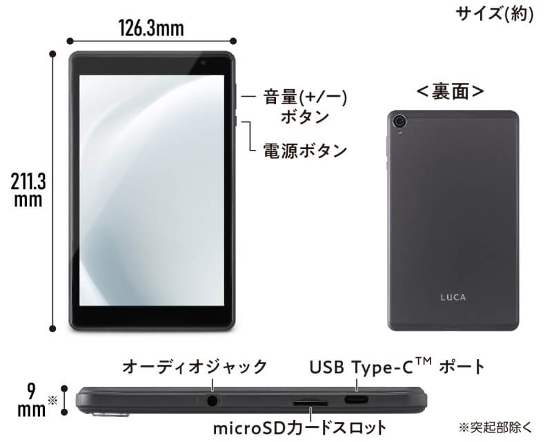 アイリスオーヤマ IRIS OHYAMA Androidタブレット LUCA ［ 8型 / Wi-Fi