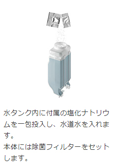 日立 HITACHI 次亜塩素酸加湿器 PURECRIE(ピュアクリエ) [気化式