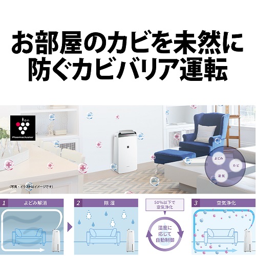 シャープ　除湿機 ホワイト CV-N180-W シャープ 衣類乾燥除湿機 CV-N180をレビュー！クチコミ・評判を