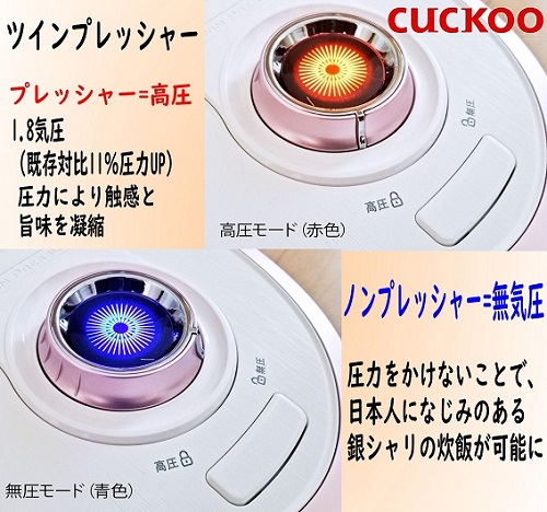 ハヌ 玄米発芽炊飯器 6合 ツインプレッシャー CUCKOO クック