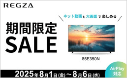 REGZAが期間限定特価