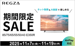 REGZAが期間限定特価