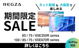 REGZAが期間限定特価