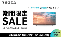 REGZAが期間限定特価