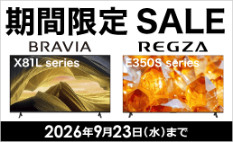 当社指定テレビが期間限定の特別価格