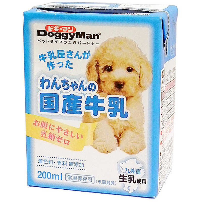 ドギーマン ドギーマン わんちゃんの国産牛乳 200ml  