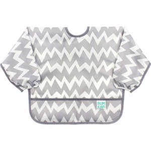 BUMKINS スリーブビブ Gray Chevron 