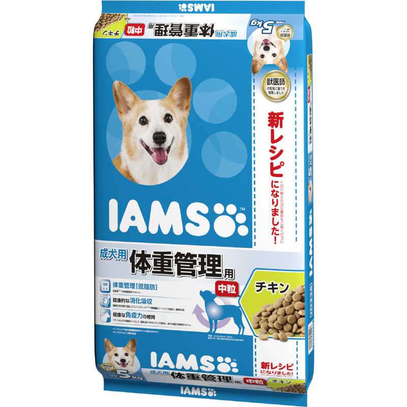 マースジャパンリミテッド マースジャパンリミテッド IAMS(アイムス)成犬用 体重管理用 チキン 中粒 5kg  