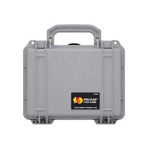 ペリカン PELICAN 1150 フォームなし 3.0L 24cm x 19.8cm x 10.9cm 正規品 保証付き プロテクターケース シルバー 1150-001-180